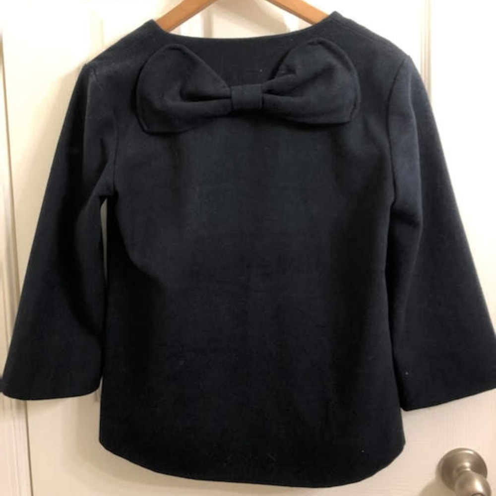 Francesca's Collections - Navy Cropped Pea Coat